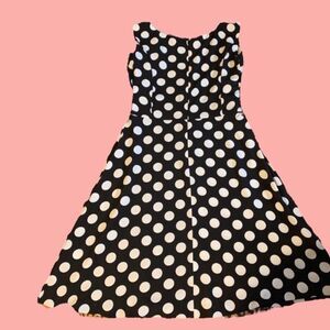 Polka Dot Dress with Turquoise trim
